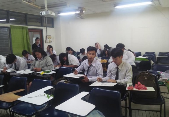 ภาพกิจกรรม โปรแกรมวิชาชีววิทยา	จัดกิจกรรมการอบรมวาดภาพทางวิทยาศาสตร์