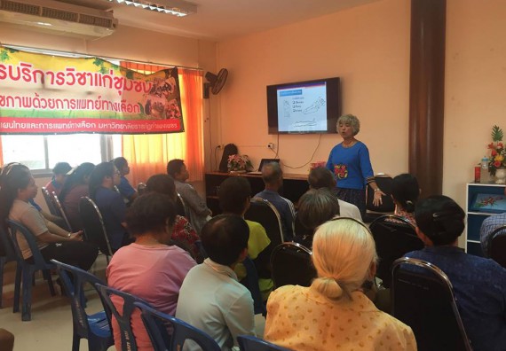 ภาพกิจกรรม ศูนย์บริการทางการแพทย์แผนไทยและการแพทย์ทางเลือก จัดกิจกรรมการดูลสุขภาพด้วยการแพทย์ทางเลือก ครั้งที่ 1