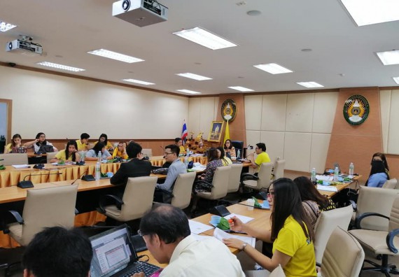 ภาพกิจกรรม คณะวิทยาศาสตร์และเทคโนโลยี เข้าร่วมรายงานผลการดำเนินงานและแลกเปลี่ยนเรียนรู้การดำเนินงานตามองค์ประกอบการประกันคุณภาพการศึกษาระดับคณะ