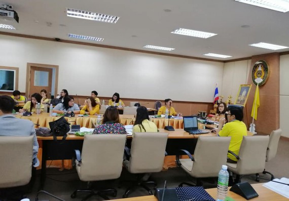 ภาพกิจกรรม คณะวิทยาศาสตร์และเทคโนโลยี เข้าร่วมรายงานผลการดำเนินงานและแลกเปลี่ยนเรียนรู้การดำเนินงานตามองค์ประกอบการประกันคุณภาพการศึกษาระดับคณะ