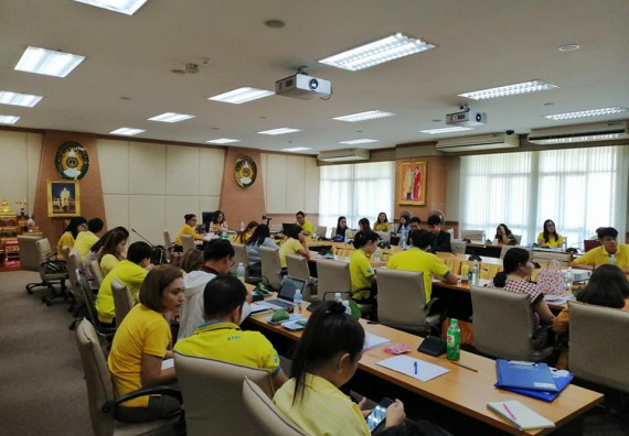 ภาพกิจกรรม คณะวิทยาศาสตร์และเทคโนโลยี เข้าร่วมรายงานผลการดำเนินงานและแลกเปลี่ยนเรียนรู้การดำเนินงานตามองค์ประกอบการประกันคุณภาพการศึกษาระดับคณะ