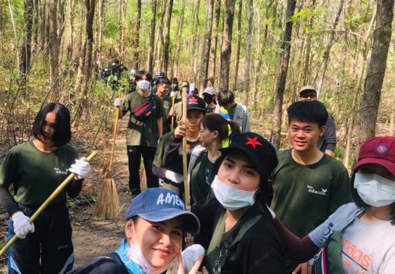 ภาพกิจกรรม โปรแกรมวิชาวิทยาศาสตร์สิ่งแวดล้อม จัดโครงการชมรมรักสิ่งแวดล้อม กิจกรรม เยาวชนอาสา รู้ รักษ์สิ่งแวดล้อม