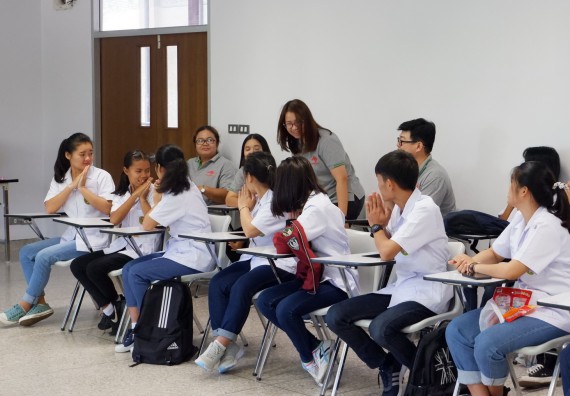 ภาพกิจกรรม โปรแกรมวิชาเคมี จัดอบรมเชิงปฏิบัติการความปลอดภัยในห้องปฏิบัติการทางเคมีสำหรับนักศึกษา ค.บ. เคมี