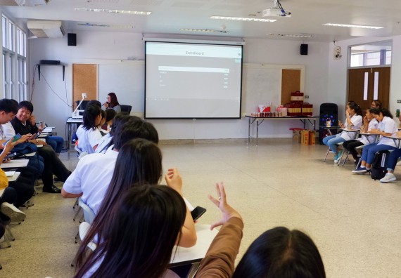 ภาพกิจกรรม โปรแกรมวิชาเคมี จัดอบรมเชิงปฏิบัติการความปลอดภัยในห้องปฏิบัติการทางเคมีสำหรับนักศึกษา ค.บ. เคมี