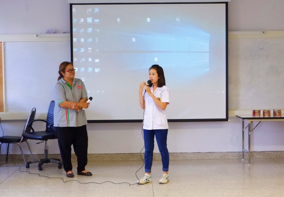 ภาพกิจกรรม โปรแกรมวิชาเคมี จัดอบรมเชิงปฏิบัติการความปลอดภัยในห้องปฏิบัติการทางเคมีสำหรับนักศึกษา ค.บ. เคมี