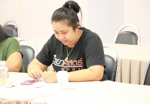 ภาพกิจกรรม แลกเปลี่ยนเรียนรู้เรื่องความสำเร็จในการลงพื้นที่เพื่อเก็บข้อมูลวิจัย