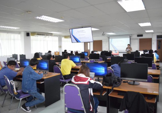 ภาพกิจกรรม คณะวิทยาศาสตร์และเทคโนโลยี  เข้าร่วมอบรมเชิงปฏิบัติการ เรื่อง ระบบสารสนเทศสภาพปัญหาชุมชน