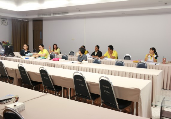 ภาพกิจกรรม คณะวิทยาศาสตร์และเทคโนโลยี จัดประชุมเพี่อเตรียมความพร้อมสำหรับการจัดทำรายงานประเมินตนเอง ระดับหลักสูตร ประจำปีการศึกษา 2561 (รอบ 9 เดือน)