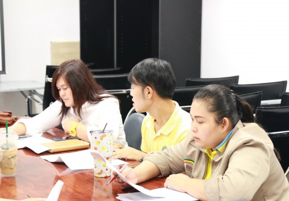 ภาพกิจกรรม คณะวิทยาศาสตร์และเทคโนโลยี จัดประชุมเพื่อเตรียมความพร้อมในการจัดทำรายงานประเมินตนเอง ระดับคณะ ประจำปีการศึกษา 2561 และการตรวจประเมินผลงาน ระดับคณะ ประจำปีงบประมาณ พ.ศ. 2562