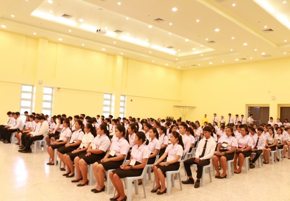 ภาพกิจกรรม คณะวิทยาศาสตร์และเทคโนโลยี จัดปฐมนิเทศนักศึกษาใหม่ คณะวิทยาศาสตร์และเทคโนโลยี ประจำปี 2562