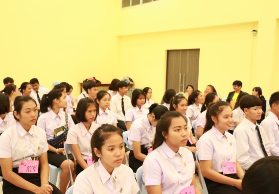 ภาพกิจกรรม คณะวิทยาศาสตร์และเทคโนโลยี จัดปฐมนิเทศนักศึกษาใหม่ คณะวิทยาศาสตร์และเทคโนโลยี ประจำปี 2562