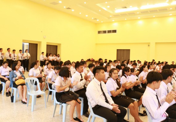 ภาพกิจกรรม คณะวิทยาศาสตร์และเทคโนโลยี จัดปฐมนิเทศนักศึกษาใหม่ คณะวิทยาศาสตร์และเทคโนโลยี ประจำปี 2562