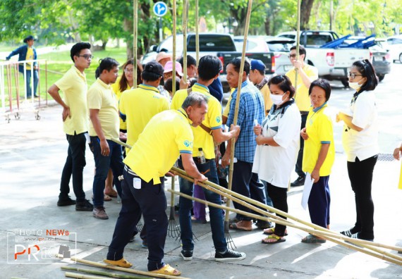ภาพกิจกรรม คณะวิทยาศาสตร์และเทคโนโลยี เข้าร่วมโครงการจิตอาสาพัฒนามหาวิทยาลัยราชภัฏกำแพงเพชร (เราทำความดีด้วยหัวใจ)