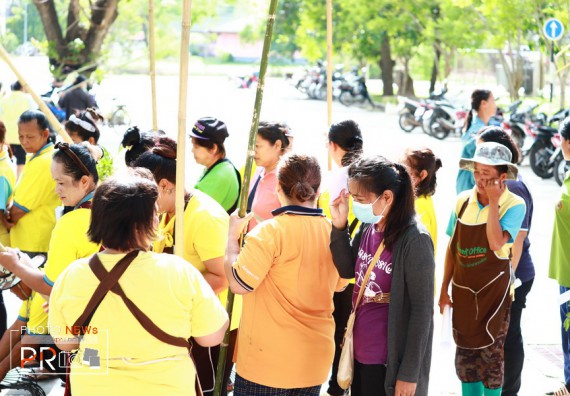 ภาพกิจกรรม คณะวิทยาศาสตร์และเทคโนโลยี เข้าร่วมโครงการจิตอาสาพัฒนามหาวิทยาลัยราชภัฏกำแพงเพชร (เราทำความดีด้วยหัวใจ)