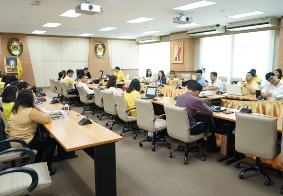 ภาพกิจกรรม คณะวิทยาศาสตร์และเทคโนโลยี	เข้าร่วมกิจกรรมแลกเปลี่ยนเรียนรู้การรายงานผลการดำเนินงานของหลักสูตร (มคอ.7)