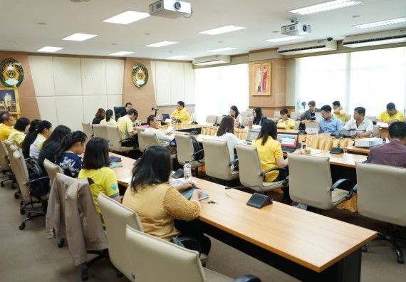 ภาพกิจกรรม คณะวิทยาศาสตร์และเทคโนโลยี	เข้าร่วมกิจกรรมแลกเปลี่ยนเรียนรู้การรายงานผลการดำเนินงานของหลักสูตร (มคอ.7)