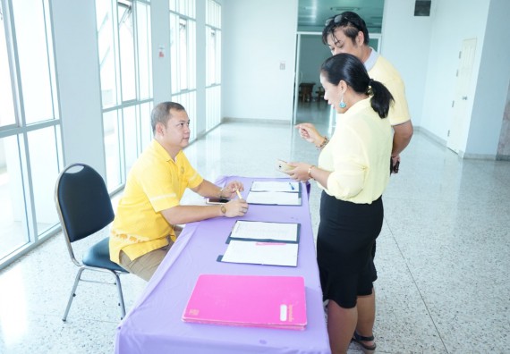 ภาพกิจกรรม คณะวิทยาศาสตร์และเทคโนโลยี	เข้าร่วมกิจกรรมแลกเปลี่ยนเรียนรู้การรายงานผลการดำเนินงานของหลักสูตร (มคอ.7)