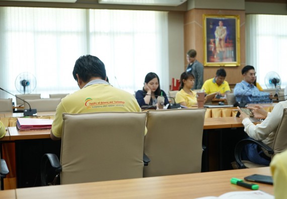 ภาพกิจกรรม คณะวิทยาศาสตร์และเทคโนโลยี	เข้าร่วมกิจกรรมแลกเปลี่ยนเรียนรู้การรายงานผลการดำเนินงานของหลักสูตร (มคอ.7)