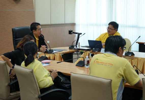 ภาพกิจกรรม คณะวิทยาศาสตร์และเทคโนโลยี	เข้าร่วมกิจกรรมแลกเปลี่ยนเรียนรู้การรายงานผลการดำเนินงานของหลักสูตร (มคอ.7)