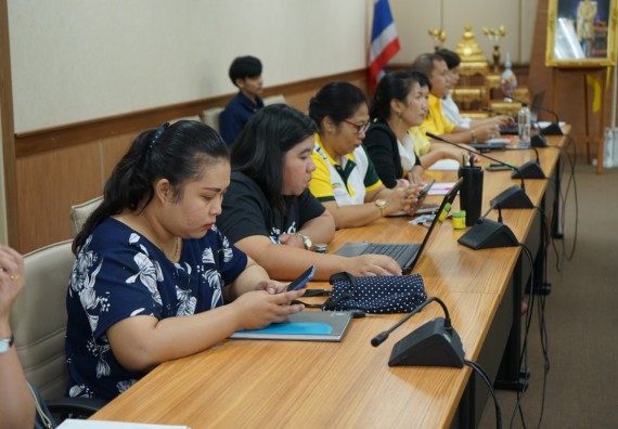 ภาพกิจกรรม คณะวิทยาศาสตร์และเทคโนโลยี	เข้าร่วมกิจกรรมแลกเปลี่ยนเรียนรู้การรายงานผลการดำเนินงานของหลักสูตร (มคอ.7)