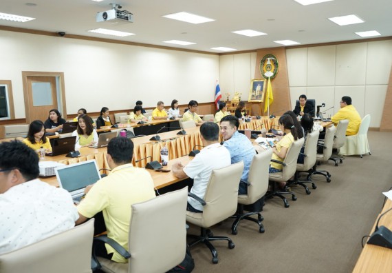 ภาพกิจกรรม คณะวิทยาศาสตร์และเทคโนโลยี	เข้าร่วมกิจกรรมแลกเปลี่ยนเรียนรู้การรายงานผลการดำเนินงานของหลักสูตร (มคอ.7)