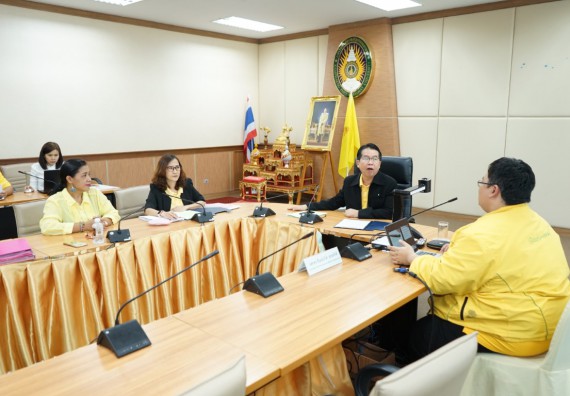 ภาพกิจกรรม คณะวิทยาศาสตร์และเทคโนโลยี	เข้าร่วมกิจกรรมแลกเปลี่ยนเรียนรู้การรายงานผลการดำเนินงานของหลักสูตร (มคอ.7)