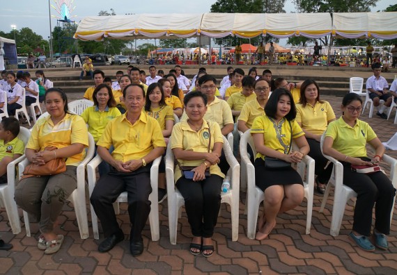 ภาพกิจกรรม คณะวิทยาศาสตร์และเทคโนโลยี เข้าร่วม การแสดงมหรสพสมโภช เนื่องในโอกาสมหามงคลพระราชพิธีบรมราชาภิเษก