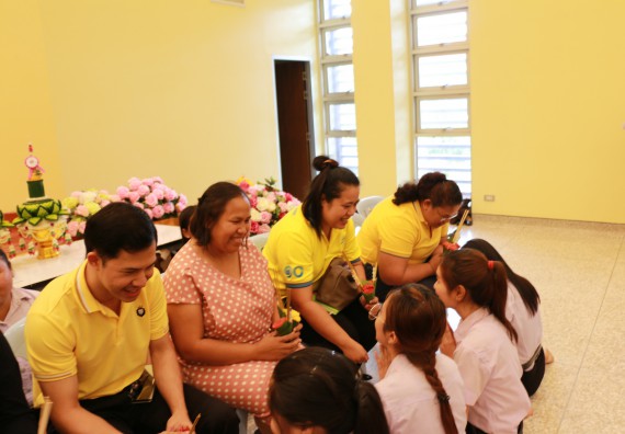 ภาพกิจกรรม สโมสรนักศึกษาคณะวิทยาศาสตร์และเทคโนโลยี จัดกิจกรรมไหว้ครู คณะวิทยาศาสตร์และเทคโนโลยี ประจำปี 2562