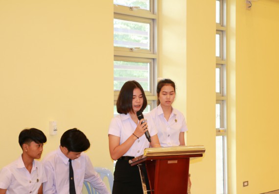 ภาพกิจกรรม สโมสรนักศึกษาคณะวิทยาศาสตร์และเทคโนโลยี จัดกิจกรรมไหว้ครู คณะวิทยาศาสตร์และเทคโนโลยี ประจำปี 2562