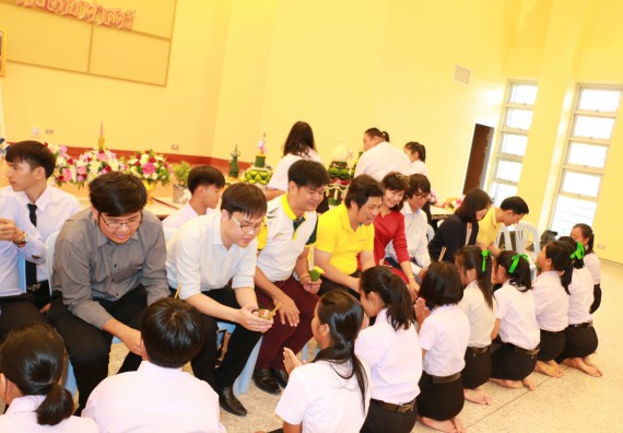 ภาพกิจกรรม สโมสรนักศึกษาคณะวิทยาศาสตร์และเทคโนโลยี จัดกิจกรรมไหว้ครู คณะวิทยาศาสตร์และเทคโนโลยี ประจำปี 2562