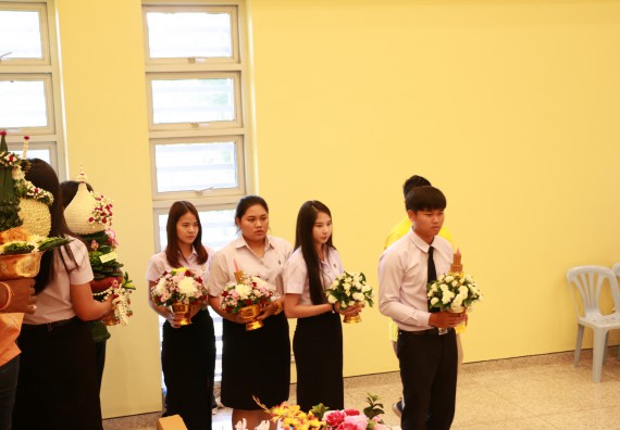 ภาพกิจกรรม สโมสรนักศึกษาคณะวิทยาศาสตร์และเทคโนโลยี จัดกิจกรรมไหว้ครู คณะวิทยาศาสตร์และเทคโนโลยี ประจำปี 2562