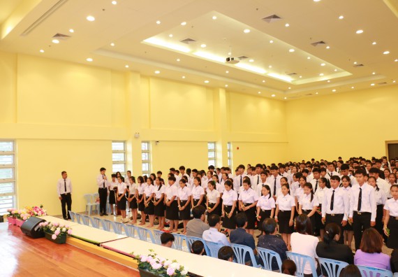 ภาพกิจกรรม สโมสรนักศึกษาคณะวิทยาศาสตร์และเทคโนโลยี จัดกิจกรรมไหว้ครู คณะวิทยาศาสตร์และเทคโนโลยี ประจำปี 2562