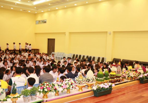 ภาพกิจกรรม สโมสรนักศึกษาคณะวิทยาศาสตร์และเทคโนโลยี จัดกิจกรรมไหว้ครู คณะวิทยาศาสตร์และเทคโนโลยี ประจำปี 2562