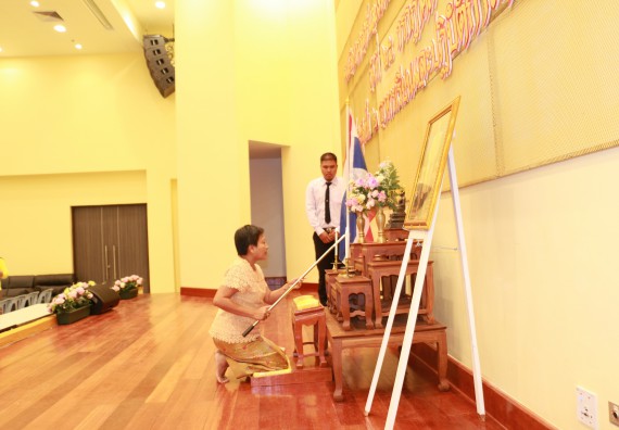 ภาพกิจกรรม สโมสรนักศึกษาคณะวิทยาศาสตร์และเทคโนโลยี จัดกิจกรรมไหว้ครู คณะวิทยาศาสตร์และเทคโนโลยี ประจำปี 2562