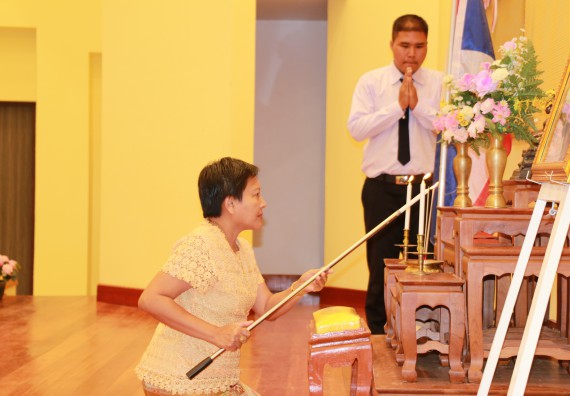 ภาพกิจกรรม สโมสรนักศึกษาคณะวิทยาศาสตร์และเทคโนโลยี จัดกิจกรรมไหว้ครู คณะวิทยาศาสตร์และเทคโนโลยี ประจำปี 2562