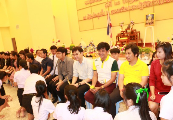 ภาพกิจกรรม สโมสรนักศึกษาคณะวิทยาศาสตร์และเทคโนโลยี จัดกิจกรรมไหว้ครู คณะวิทยาศาสตร์และเทคโนโลยี ประจำปี 2562