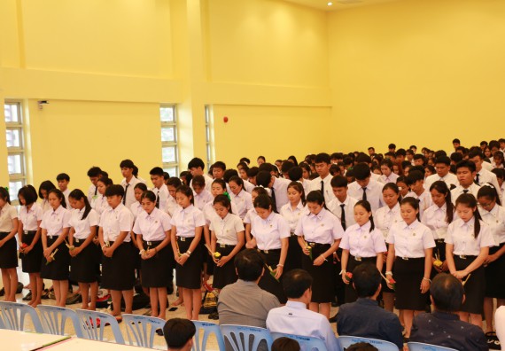 ภาพกิจกรรม สโมสรนักศึกษาคณะวิทยาศาสตร์และเทคโนโลยี จัดกิจกรรมไหว้ครู คณะวิทยาศาสตร์และเทคโนโลยี ประจำปี 2562