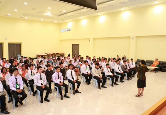 ภาพกิจกรรม สโมสรนักศึกษาคณะวิทยาศาสตร์และเทคโนโลยี จัดกิจกรรมรักแรกผูกจิตนักศึกษาวิทยาศาสตร์และเทคโนโลยี