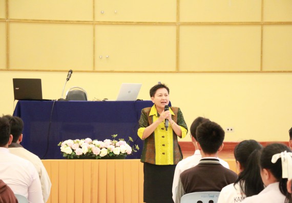 ภาพกิจกรรม สโมสรนักศึกษาคณะวิทยาศาสตร์และเทคโนโลยี จัดกิจกรรมรักแรกผูกจิตนักศึกษาวิทยาศาสตร์และเทคโนโลยี