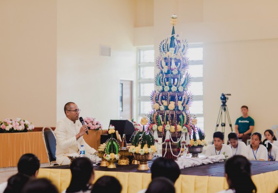 ภาพกิจกรรม สโมสรนักศึกษาคณะวิทยาศาสตร์และเทคโนโลยี จัดกิจกรรมบายศรีสู่ขวัญคณะวิทยาศาสตร์และเทคโนโลยี