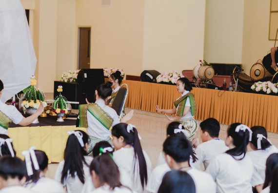 ภาพกิจกรรม สโมสรนักศึกษาคณะวิทยาศาสตร์และเทคโนโลยี จัดกิจกรรมบายศรีสู่ขวัญคณะวิทยาศาสตร์และเทคโนโลยี