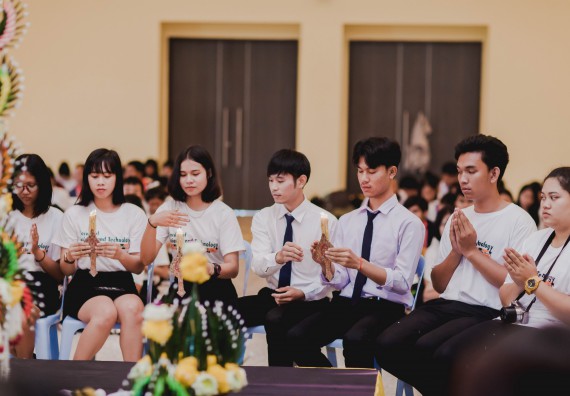 ภาพกิจกรรม สโมสรนักศึกษาคณะวิทยาศาสตร์และเทคโนโลยี จัดกิจกรรมบายศรีสู่ขวัญคณะวิทยาศาสตร์และเทคโนโลยี