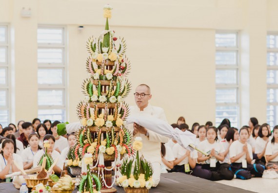ภาพกิจกรรม สโมสรนักศึกษาคณะวิทยาศาสตร์และเทคโนโลยี จัดกิจกรรมบายศรีสู่ขวัญคณะวิทยาศาสตร์และเทคโนโลยี