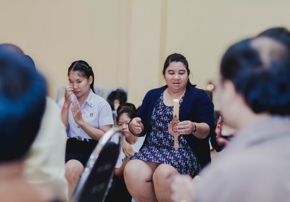 ภาพกิจกรรม สโมสรนักศึกษาคณะวิทยาศาสตร์และเทคโนโลยี จัดกิจกรรมบายศรีสู่ขวัญคณะวิทยาศาสตร์และเทคโนโลยี