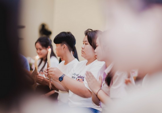 ภาพกิจกรรม สโมสรนักศึกษาคณะวิทยาศาสตร์และเทคโนโลยี จัดกิจกรรมบายศรีสู่ขวัญคณะวิทยาศาสตร์และเทคโนโลยี