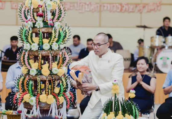 ภาพกิจกรรม สโมสรนักศึกษาคณะวิทยาศาสตร์และเทคโนโลยี จัดกิจกรรมบายศรีสู่ขวัญคณะวิทยาศาสตร์และเทคโนโลยี