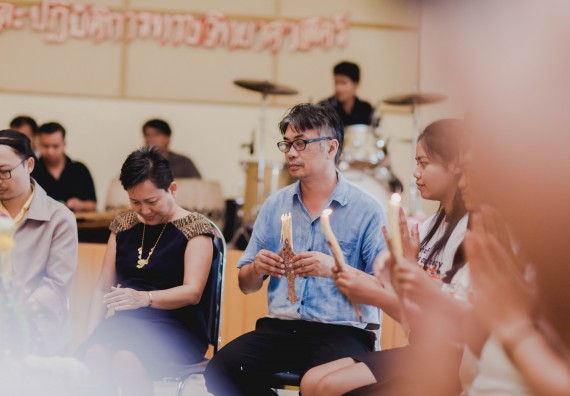 ภาพกิจกรรม สโมสรนักศึกษาคณะวิทยาศาสตร์และเทคโนโลยี จัดกิจกรรมบายศรีสู่ขวัญคณะวิทยาศาสตร์และเทคโนโลยี