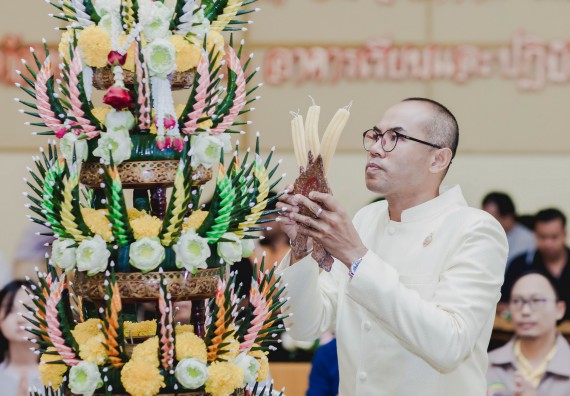 ภาพกิจกรรม สโมสรนักศึกษาคณะวิทยาศาสตร์และเทคโนโลยี จัดกิจกรรมบายศรีสู่ขวัญคณะวิทยาศาสตร์และเทคโนโลยี