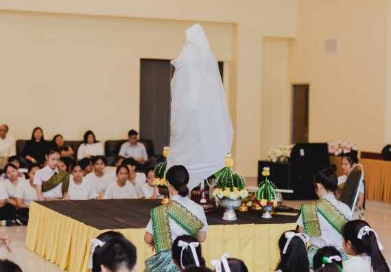 ภาพกิจกรรม สโมสรนักศึกษาคณะวิทยาศาสตร์และเทคโนโลยี จัดกิจกรรมบายศรีสู่ขวัญคณะวิทยาศาสตร์และเทคโนโลยี