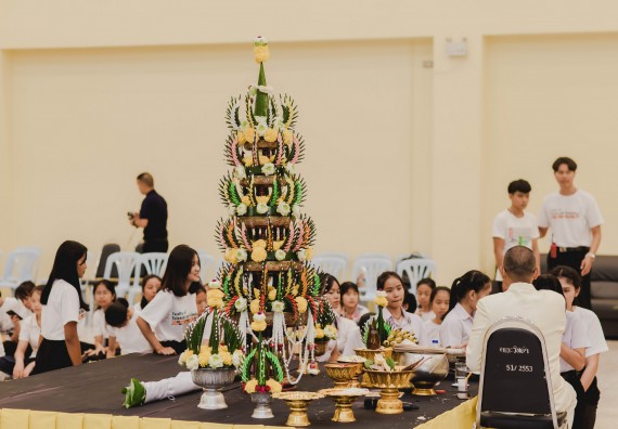 ภาพกิจกรรม สโมสรนักศึกษาคณะวิทยาศาสตร์และเทคโนโลยี จัดกิจกรรมบายศรีสู่ขวัญคณะวิทยาศาสตร์และเทคโนโลยี